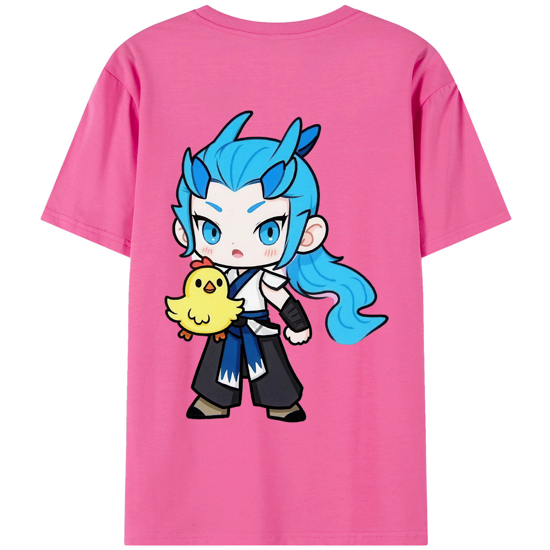 （画像用） Ne Zha 2 ナタ 魔童の大暴れ レディース半袖Tシャツ(バックプリント)